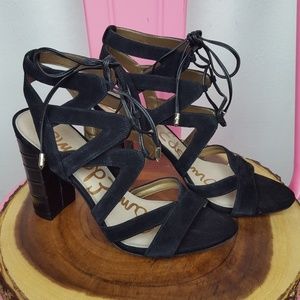 Sam Edelman black Suede Heels